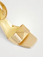 Roman Stud Metallic Leather Sandals
