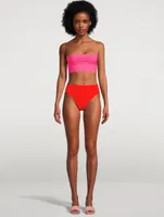 Metamorphosis Reversible Bandeau Swim Top