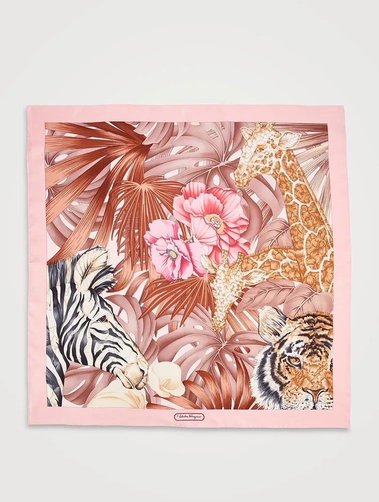 Silk Scarf In Foresta Print