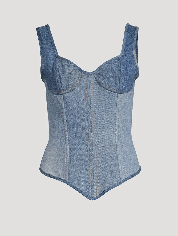 Reclaimed Denim Bustier