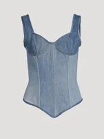 Reclaimed Denim Bustier