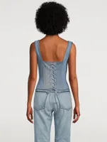 Reclaimed Denim Bustier