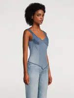 Reclaimed Denim Bustier