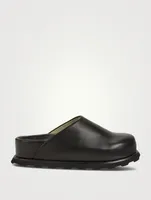 Forma Leather Flatform Mules