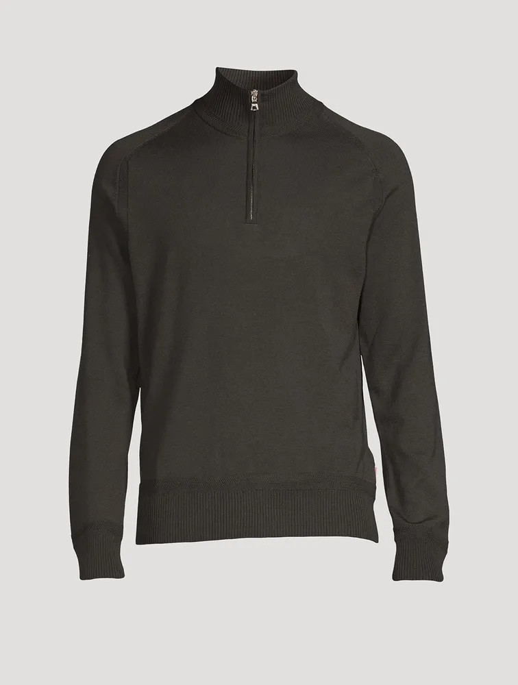 Lennard Merino Half-Zip Sweater
