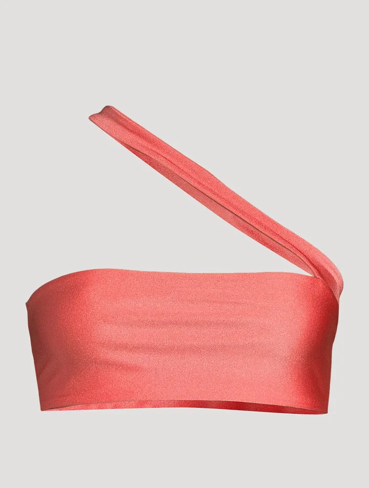 Halo One-Shoulder Swim Top