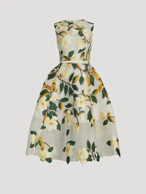 Degradé Magnolia Fil Coupé Cocktail Dress