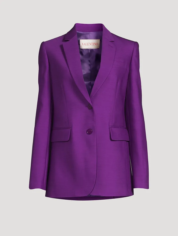 Silk Faille Blazer