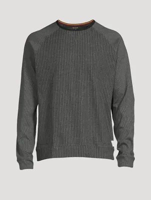 Ribbed Long-Sleeve T-Shirt