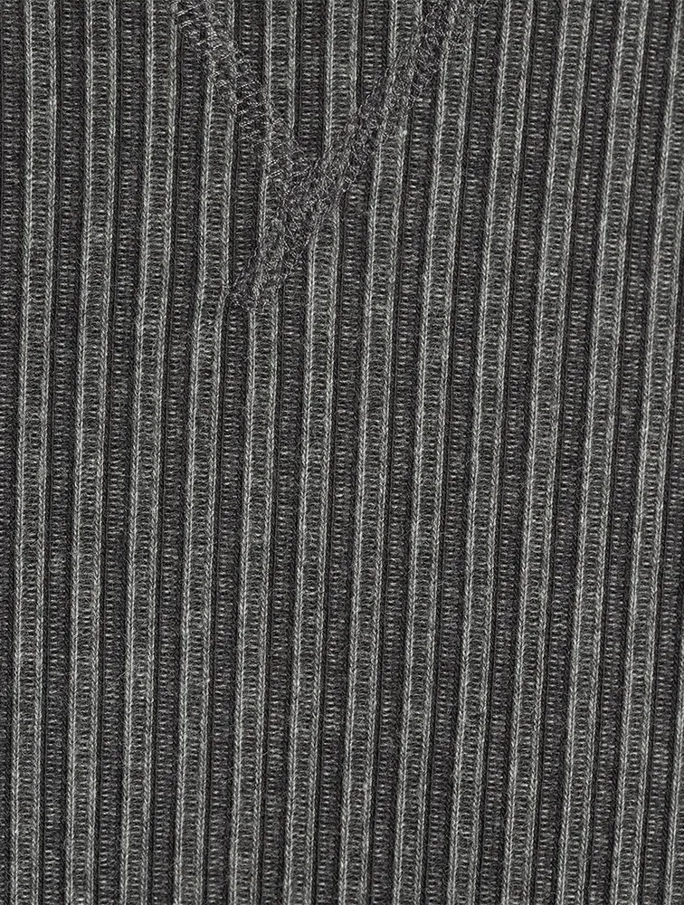 Ribbed Long-Sleeve T-Shirt