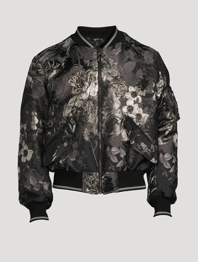 Jacquard Bomber Jacket
