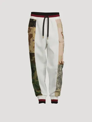 Jogger Pants With Camo Trim