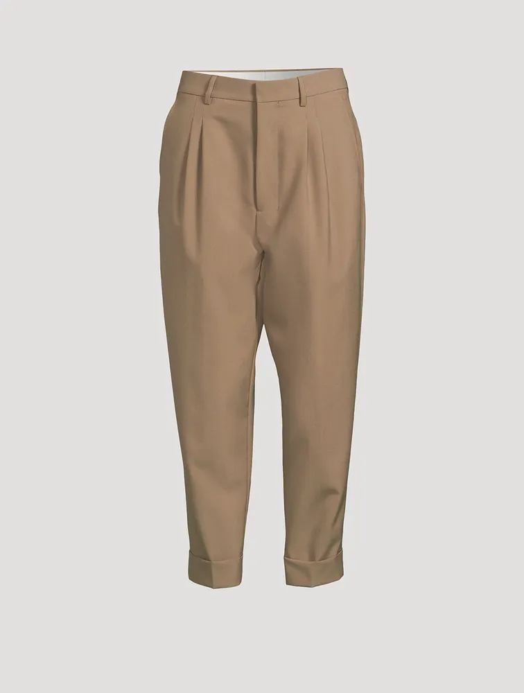 Tapered Wool Trousers