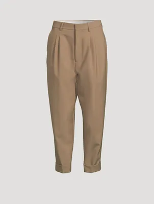 Tapered Wool Trousers