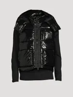 Down Puffer Vest With Back Logo