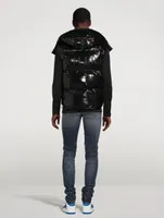Down Puffer Vest With Back Logo