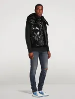 Down Puffer Vest With Back Logo