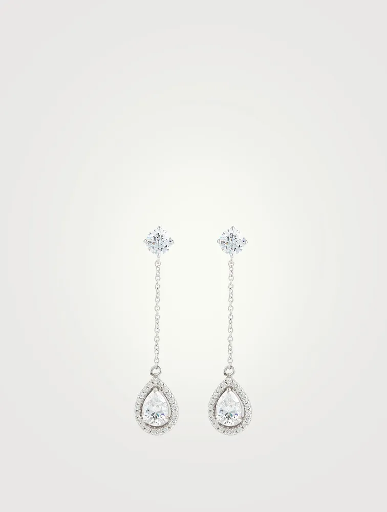 Bee Pear Borderset Drop Earrings