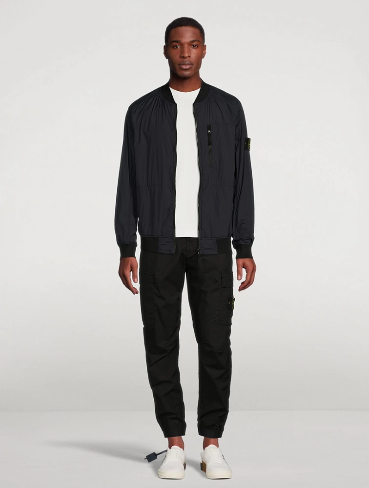 Skin Touch Nylon-TC Bomber Jacket
