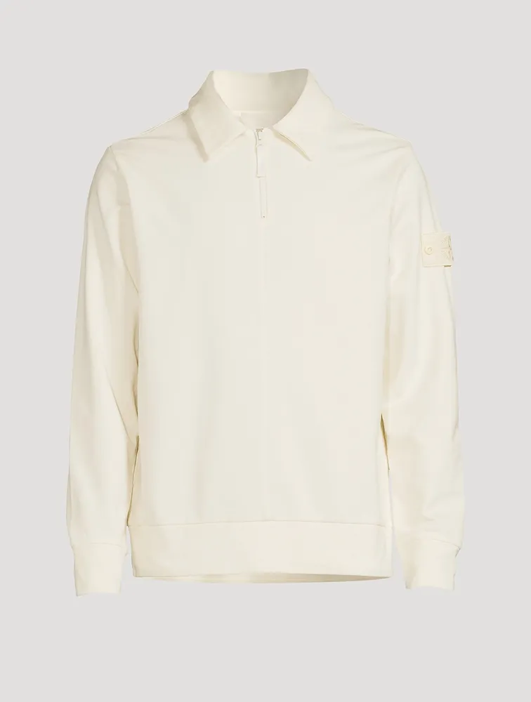 Cotton Stretch Fleece Sweatshirt