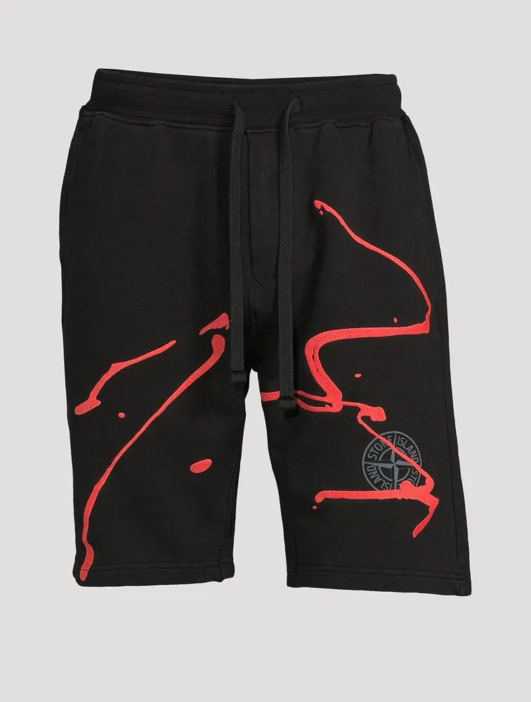 Ink Three Cotton Fleece Shorts