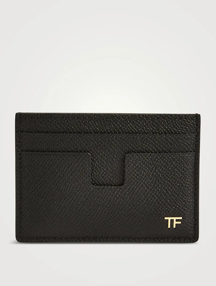 Leather Money Clip Card Holder