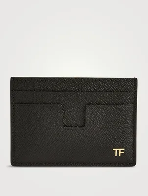 Leather Money Clip Card Holder