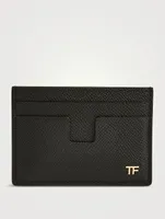 Leather Money Clip Card Holder