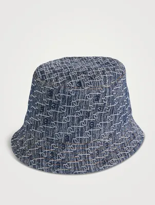 Denim Monogram Bucket Hat