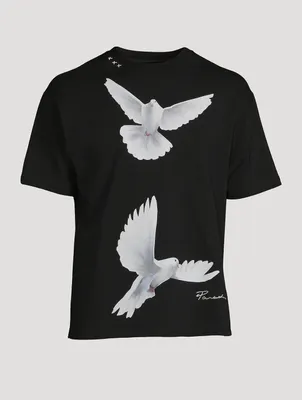 Signature Birds Cotton T-Shirt