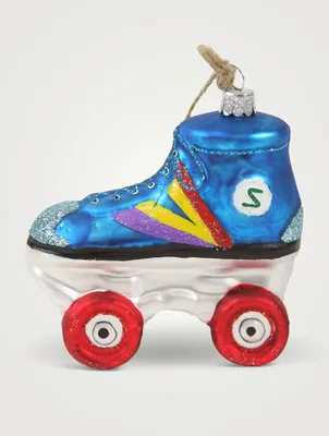 Roller Skate Glass Ornament