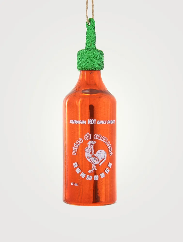 Sriracha Chili Sauce Glass Ornament