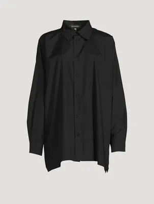 Cotton Poplin A-Line Shirt