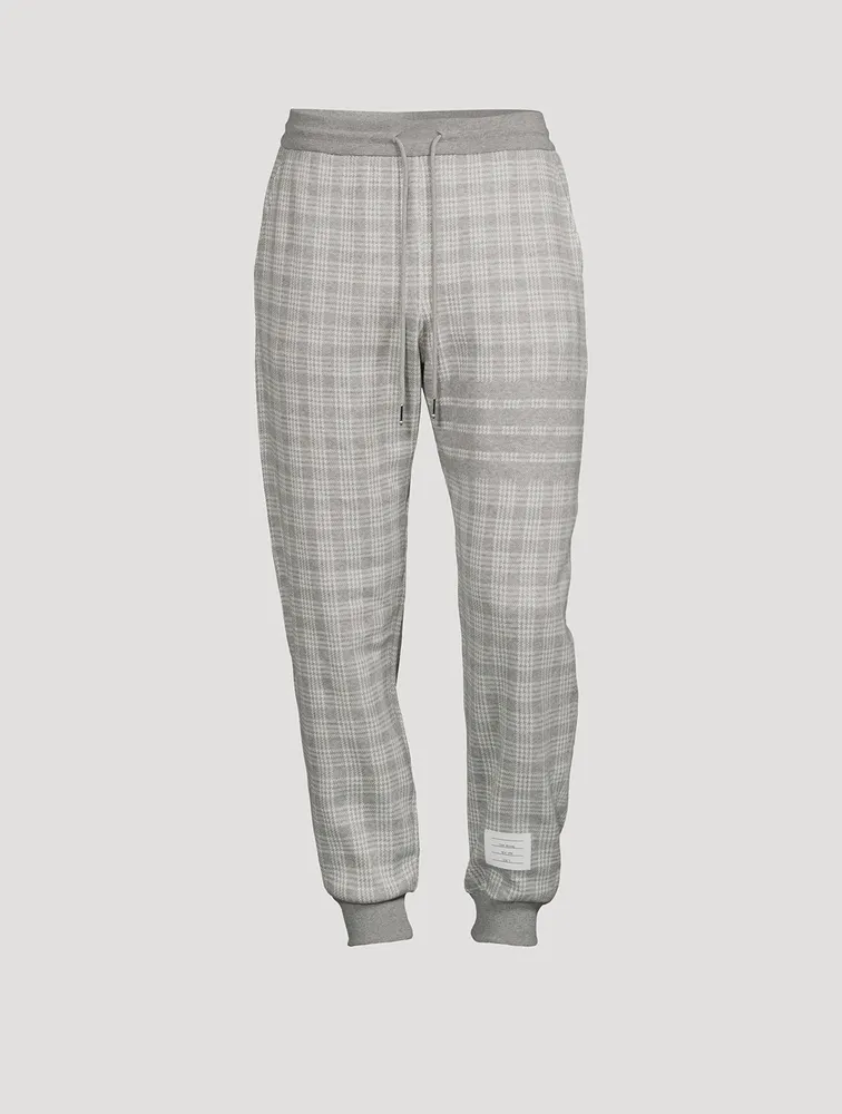Micro-Check Jacquard Sweatpants