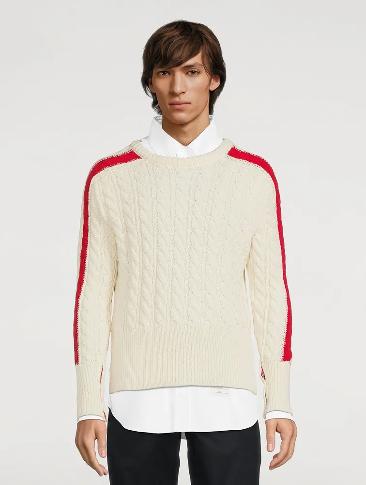 Cable Stitch Sustainable Wool Sweater