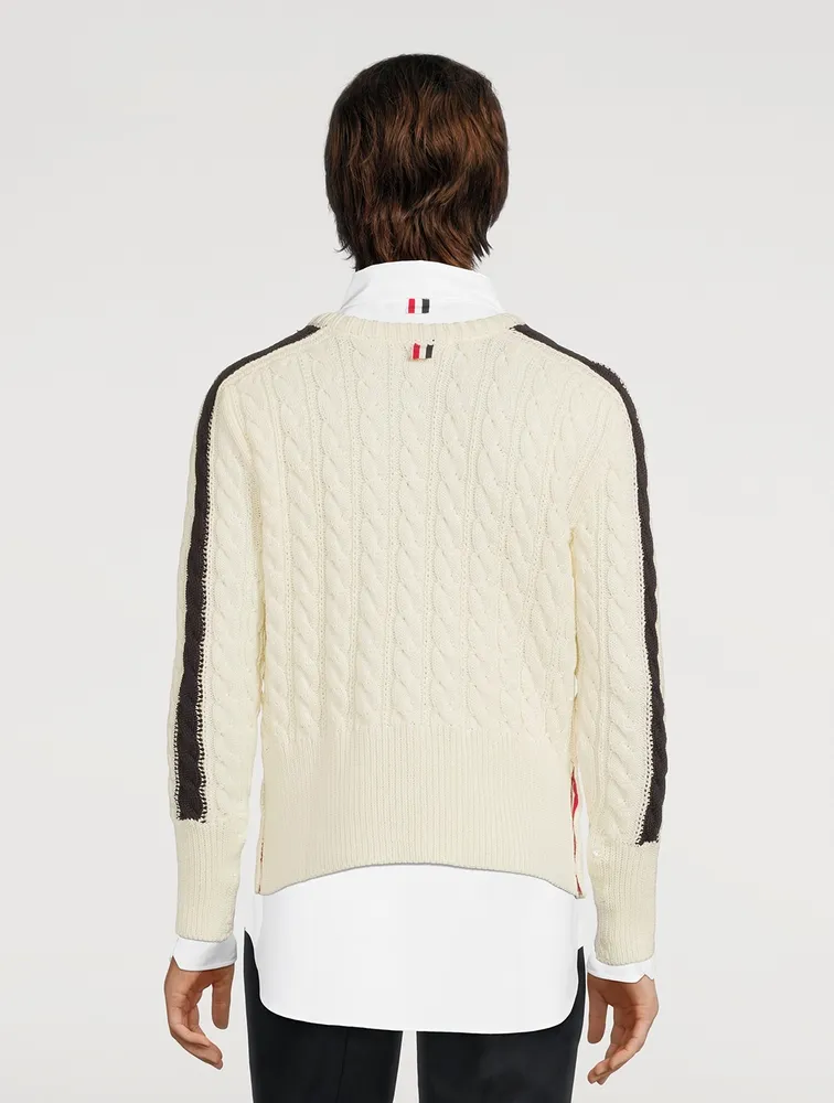 Cable Stitch Sustainable Wool Sweater
