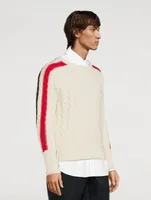 Cable Stitch Sustainable Wool Sweater