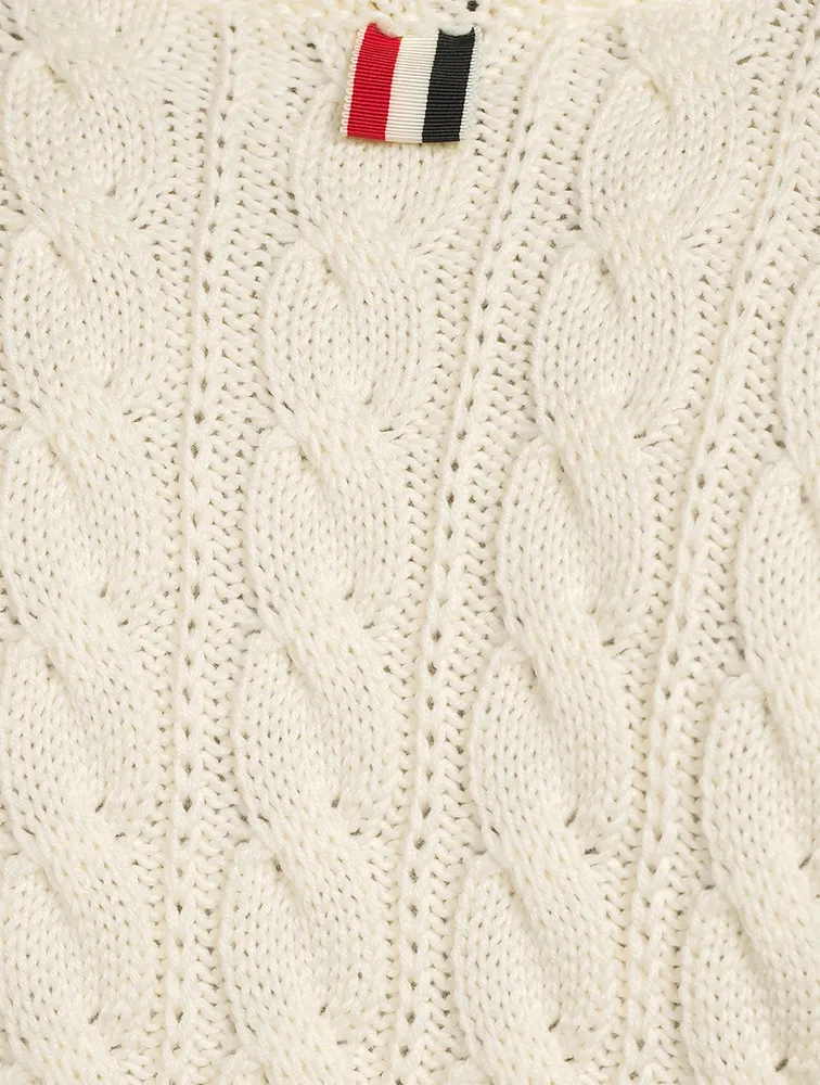 Cable Stitch Sustainable Wool Sweater