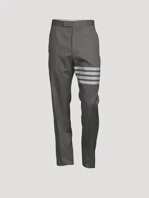Cotton Four-Bar Suiting Pants