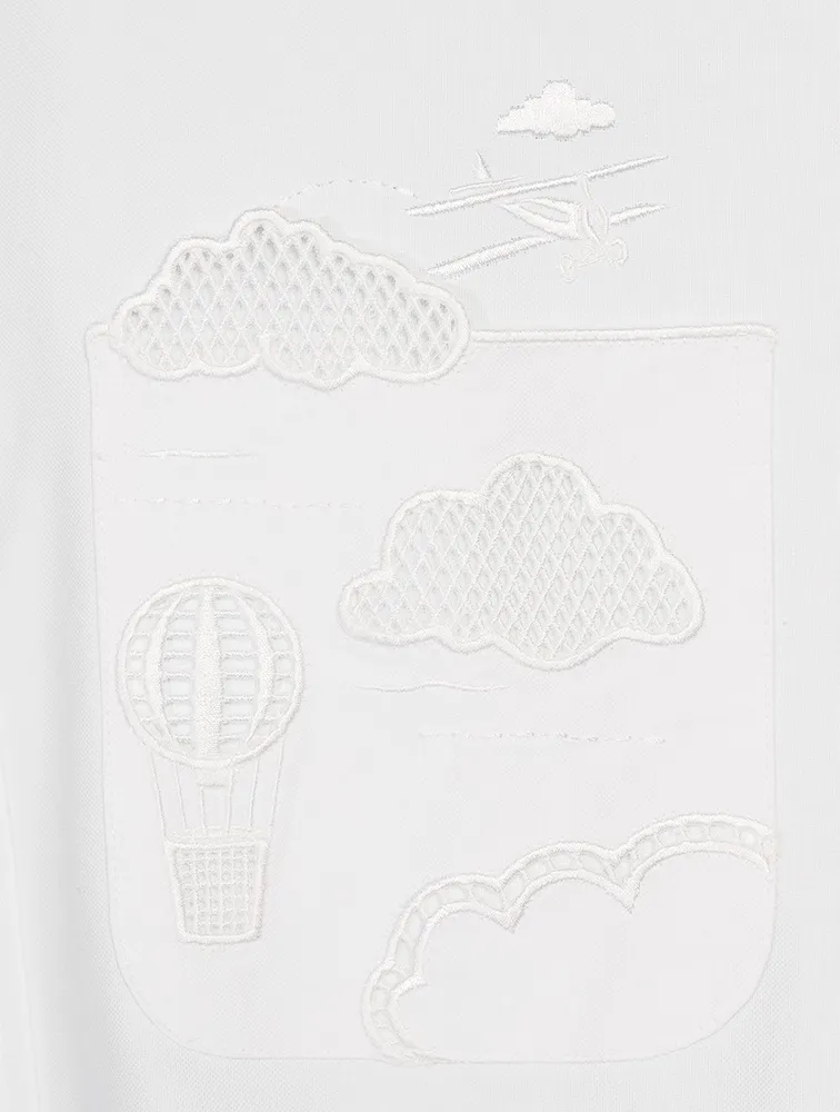 Broderie Anglaise Sky Motif Shirt