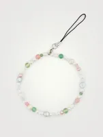 Beaded Phone Chain With Pearls