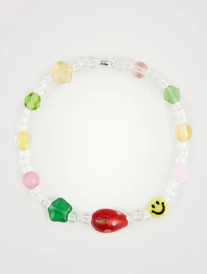 Beaded Strawberry Bracelet