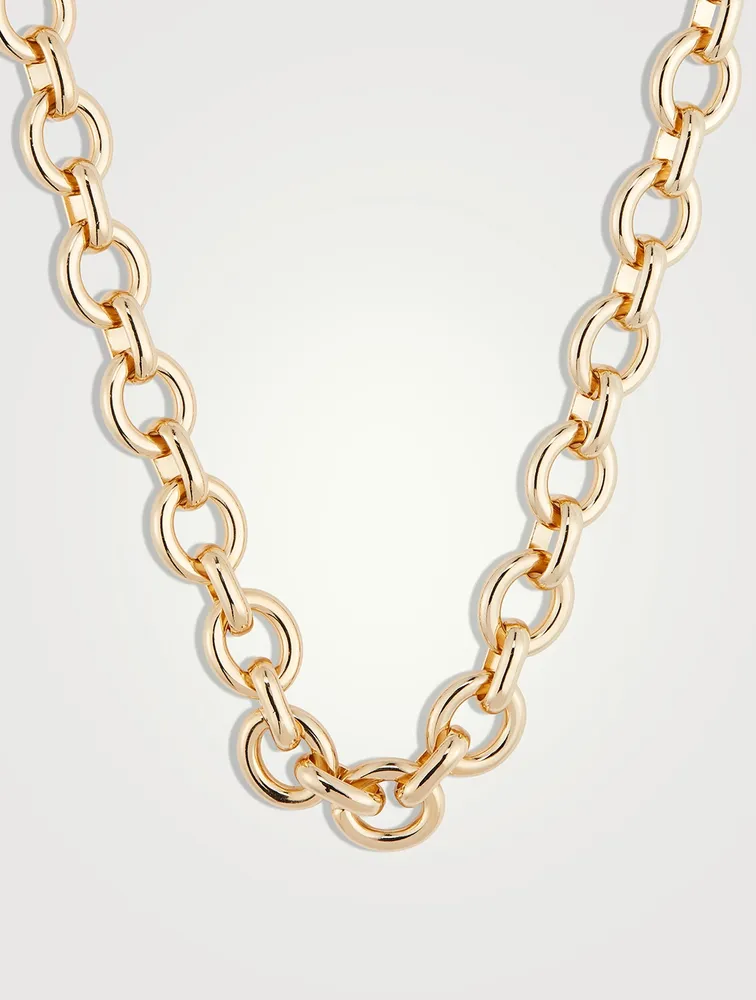 Portrait 14K Gold Plated Necklace