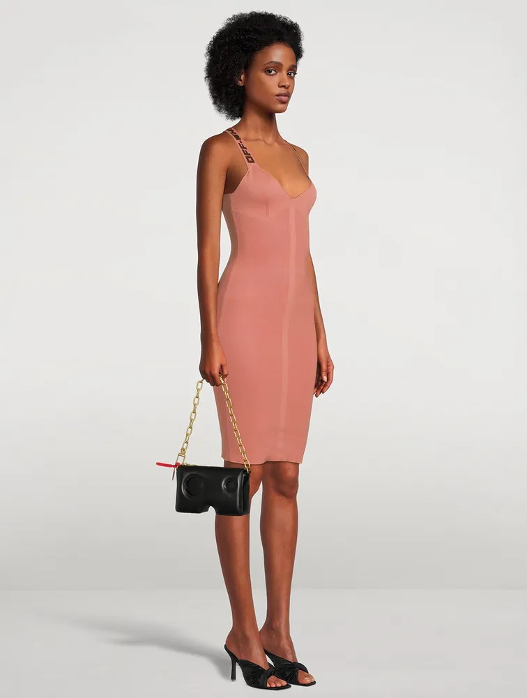 Logo Tape Bodycon Dress