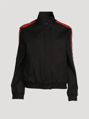 Monogram Stripe Track Jacket