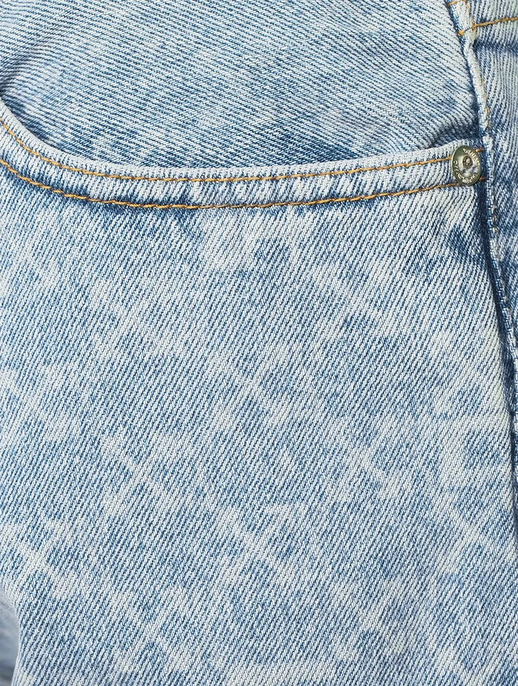 Monogram Denim Shorts