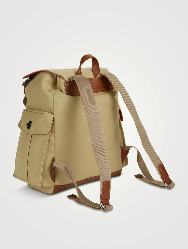 Cotton And Linen Canvas Backpack