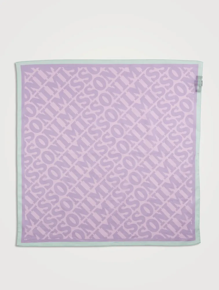 Scarf In Logo Print