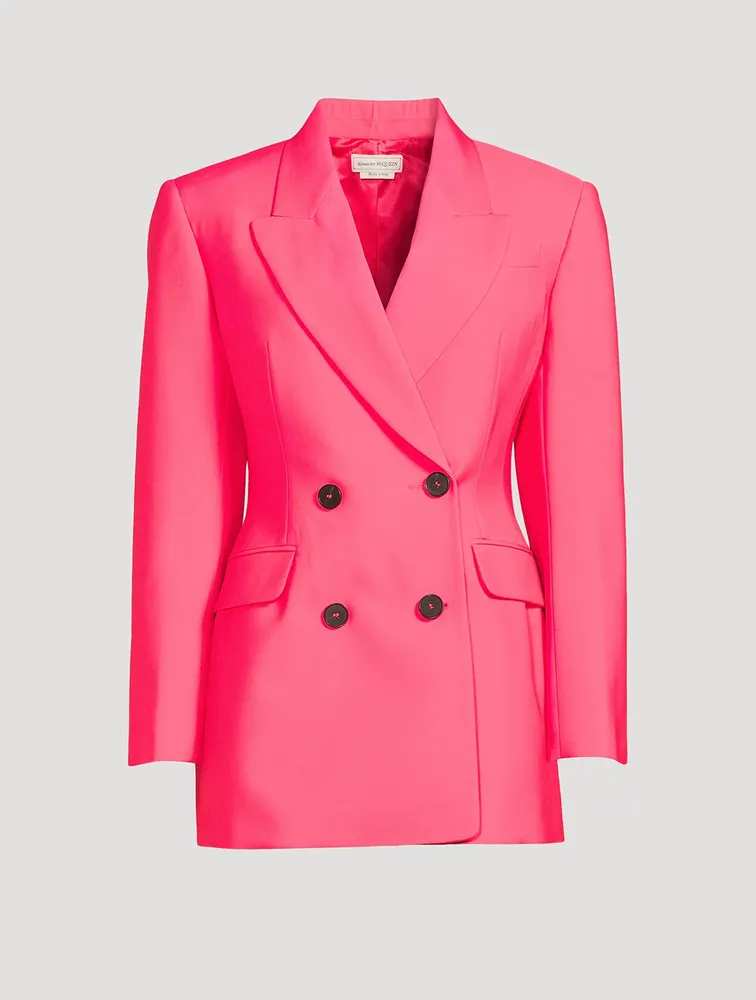 Double-Breasted Wool Blazer