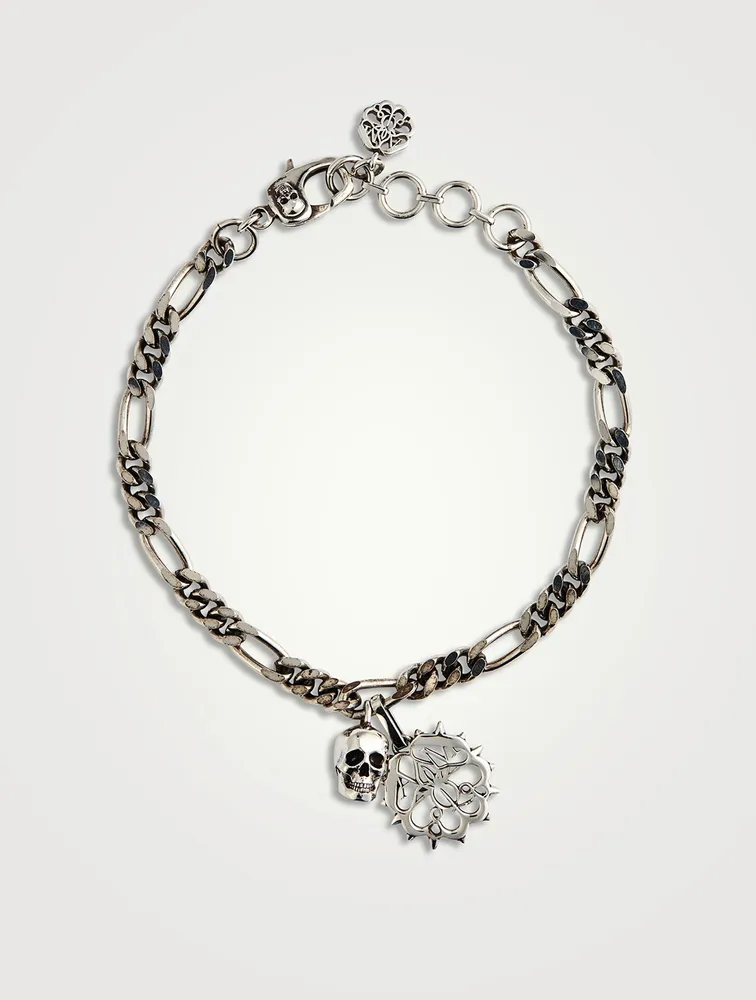 Studded Seal And Skull Bracelet